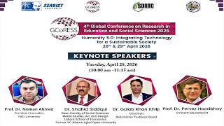 𝟰𝘁𝗵 𝗚𝗹𝗼𝗯𝗮𝗹 𝗖𝗼𝗻𝗳𝗲𝗿𝗲𝗻𝗰𝗲 𝗼𝗻 𝗥𝗲𝘀𝗲𝗮𝗿𝗰𝗵 𝗶𝗻 𝗘𝗱𝘂𝗰𝗮𝘁𝗶𝗼𝗻 𝗮𝗻𝗱 𝗦𝗼𝗰𝗶𝗮𝗹 𝗦𝗰𝗶𝗲𝗻𝗰𝗲𝘀 [DAY 1]