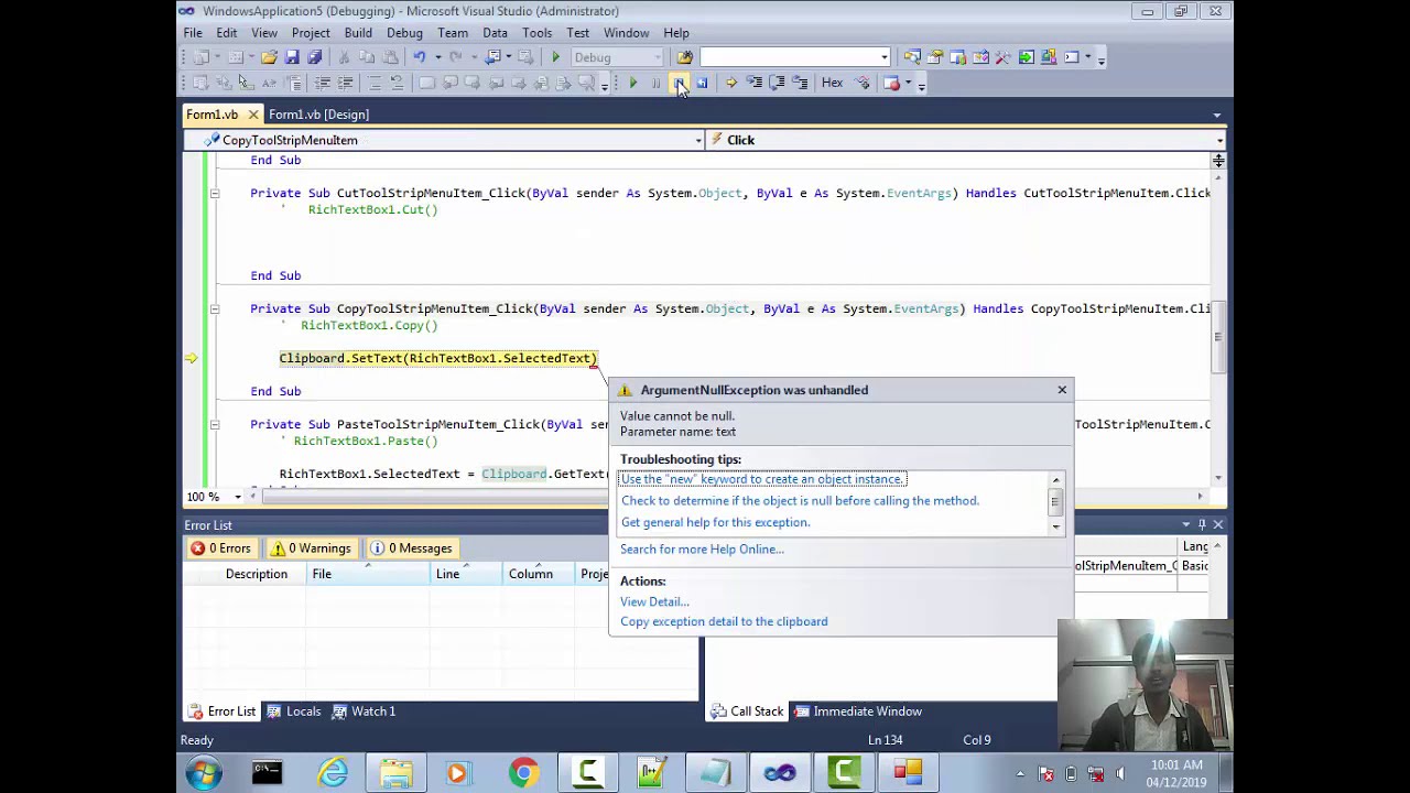 Notepad First batch part 5 Undo | Redo | Cut | Copy | Paste in Visual ...