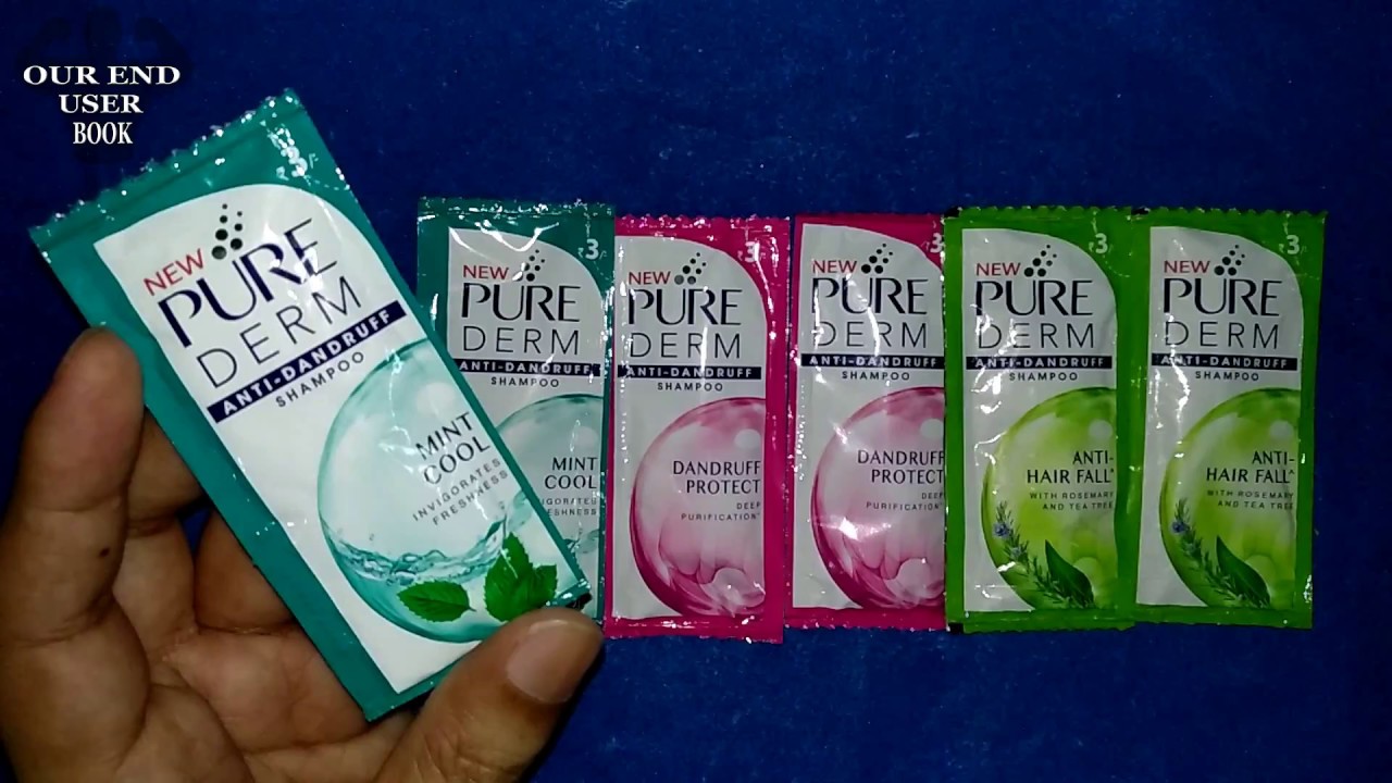 New Pure Derm Anti Hair Fall And Anti Dandruff Protect ShampooMint