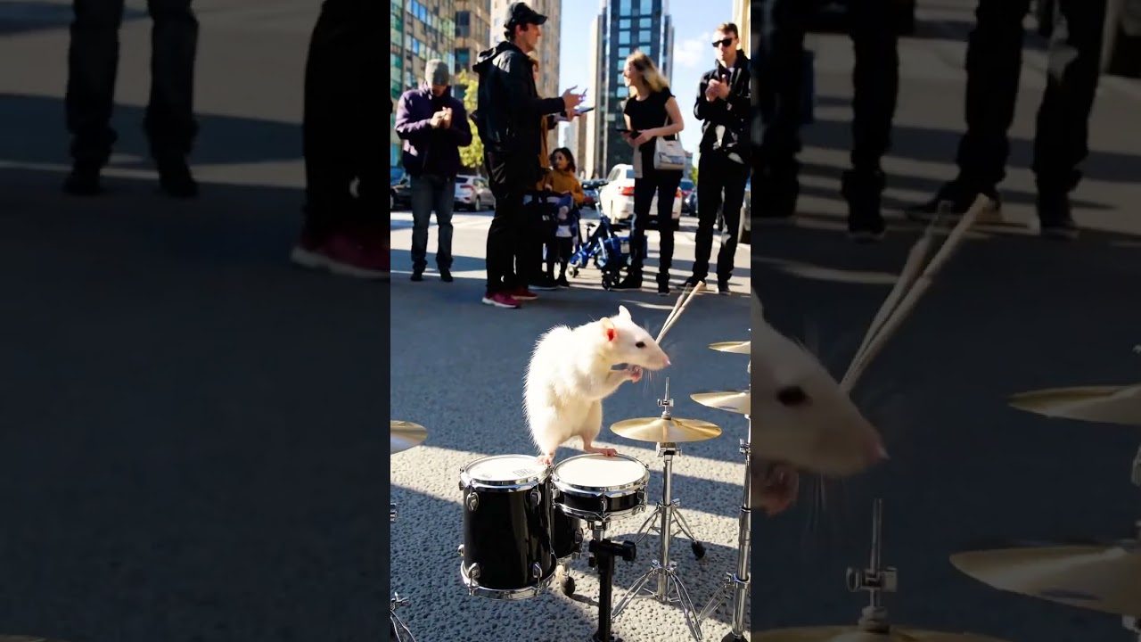 This Tiny Drummer Rat Will Make Your Day! 