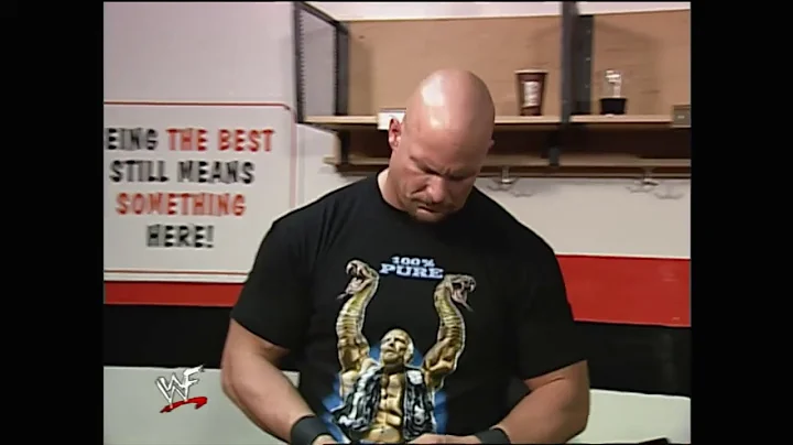 Stone Cold Steve Austin in the locker room. Part 2. WWF Monday Night RAW. March 22, 1999.