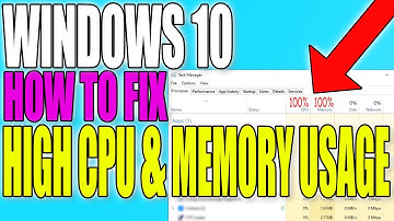 How To Fix High CPU & Memory Usage In Windows 10