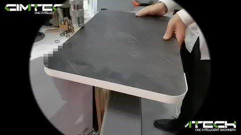 Curving edge banding machine