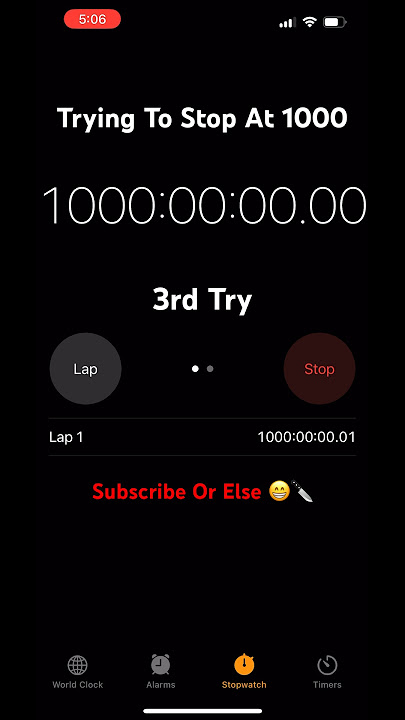 Trying To Stop Timer At 1000 Hours #time #viral #crazy #fyp #space #views