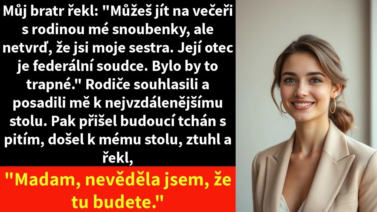 Večeře měla být oslava. Místo toho se vše rozpadlo během jediné věty. Seděla jsem v restauraci, kde si moje matka nikdy nemohla dovolit ani polévku, a dívala se na ženu, která měla na sobě přesně...