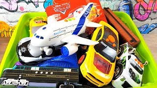Box full of Toy Cars and Plane