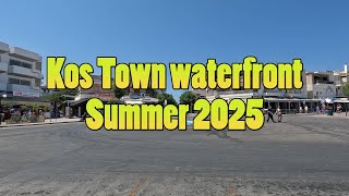 🚴‍♀️🌊 Kos Town Waterfront Walk | Summer 2025 Stroll 🇬🇷☀️