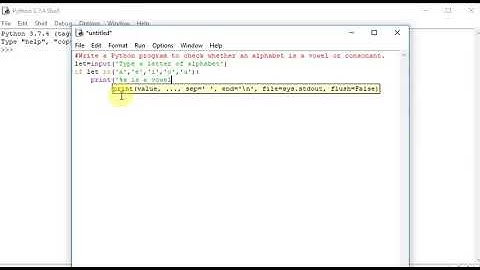 Python program to check for an alphabet is a vowel or consonant.