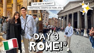 (ROME DAY 3 🇮🇹) LAST DAY IN ROME!! 👋🏻 (PANTHEON, CAMPO DE FIORI, ETC) ✨ | Kimpoy Feliciano