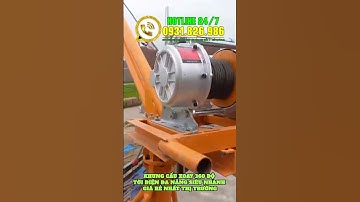 Cẩu xoay 360 độ. Khung xoay 500kg. Khung tời điện xây dựng. Tời điện đa năng 220V #xuhuongyoutube