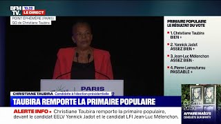 Après sa victoire à la Primaire populaire, Christiane Taubira souhaite 
