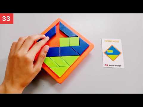 Creative pattern puzzle || Floating Rectangle || Solving pattern ||#33puzzles