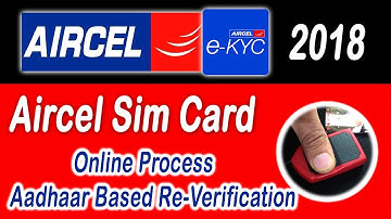 Aircel Sim Card Re-Verification From Home Online | New Process Sim E Kyc