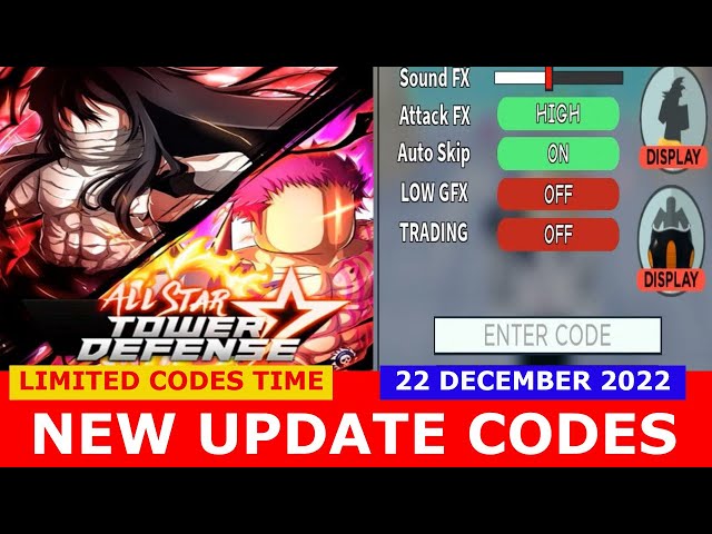 NEW UPDATE CODES [WORLD 3] All Star Tower Defense ROBLOX