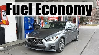We test the fuel economy of infiniti q50. q50's closest competitors
are: - acura tlx lexus is mercedes c-class bmw 3-series genesis g70
aud...