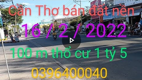 Cần Thơ bán đất nền  đất nền cái răng cần Thơ