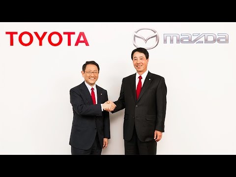 トヨタとマツダ、業務提携に関する共同記者発表会