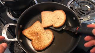 How to make toast when you don't have a toaster