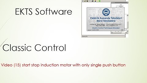 start-stop induction motor with only single push button