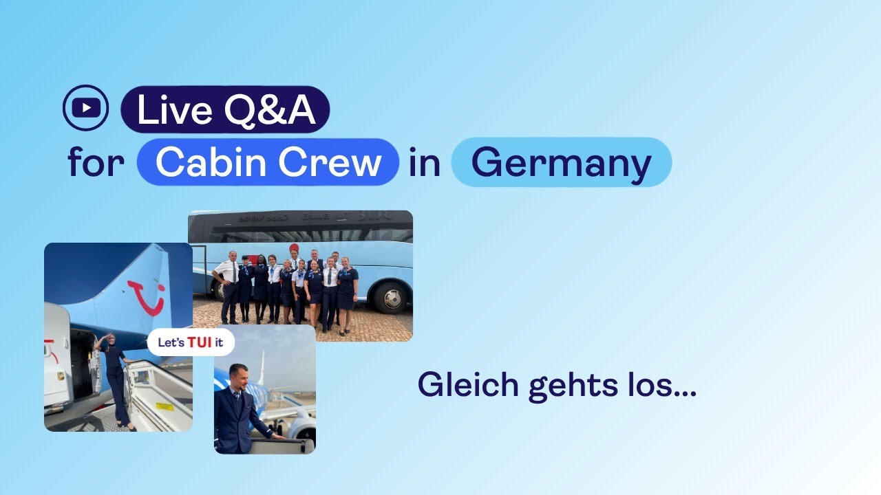 Live Q&A:  Tipps fürs Assessment Center & dein Start als Flugbegleiter*in bei TUI fly ✈️