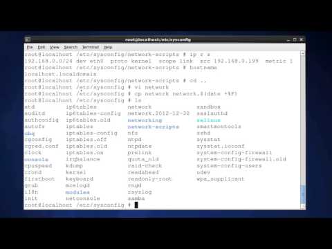 Learning CentOS Linux Lesson 3 Network configuration