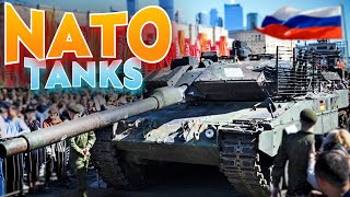 NATO Tanks Arrived in Moscow, Russia 🇷🇺 Abrams, Leopard, Bradley, and 30 Units More |@Russiatamilan