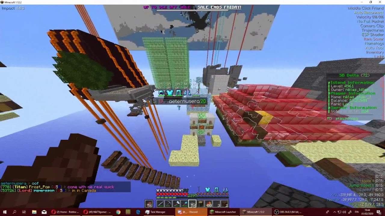 Minecraft skyblock rebuild part1 - YouTube