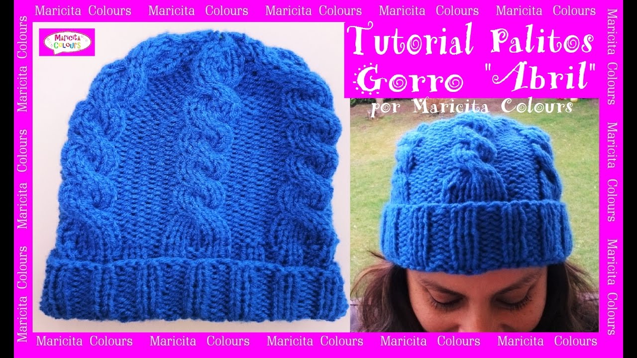 Hábil Maestro Cuota Gorro Caído con Trenzas "Abril" a Palitos (1) por Maricita Colours Tutorial  Gratis Slouchy - YouTube