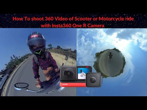 Vídeo 360° - Passeio de moto com câmera 360 - Brotas 