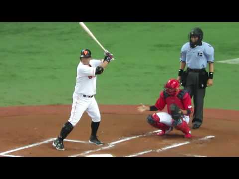 H28.07.28　１回裏　2死　坂本2塁打、阿部四球、村田三振で無得点に凌ぐ　広島×巨人　京セラドーム