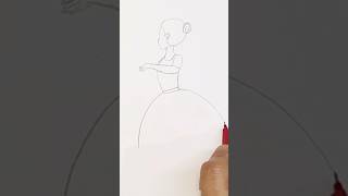 Dancing Girl | Mandala Drawing shorts mandala youtubeshorts youtube