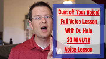 DUST OFF YOUR VOICE!! This 20 MINUTE Voice lesson will help you get your voice back into shape!