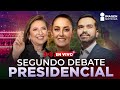 Segundo Debate Presidencial: Sheinbaum, Gálvez y Máynez de nuevo cara a cara