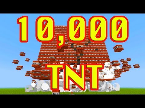 10,000 EXPLODING TNT!!! (Minecraft)