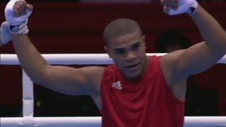 Elmekachari (TUN) v Qurbonov (TJK) - Boxing Light Heavy 81kg Round of 32 - London 2012 Olympics