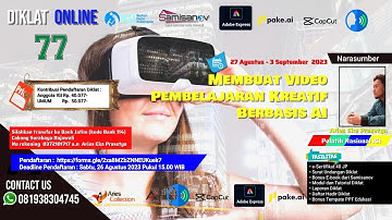 Membuat Video Pembelajaran Kreatif Berbasis AI
