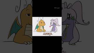 '...because I don't need a strand of noodle to tell me when to kiss you' (#dragonite x #goodra) 🐉