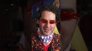 Benny Safdie talks about his favorite Mario games at The Super Mario Galaxy Movie Galaxy Carpet