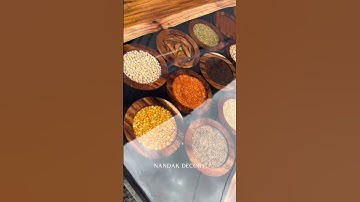 Best Epoxy Spices Table in Kerala 😱😍 #nandakdecors #diningtable #epoxytable #epoxydiningtable #spice