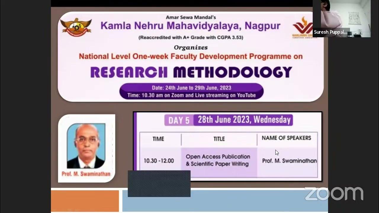 fdp on research methodology 2023