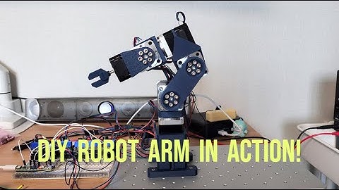 DIY Robotic Arm in Action – Full Motion Demo