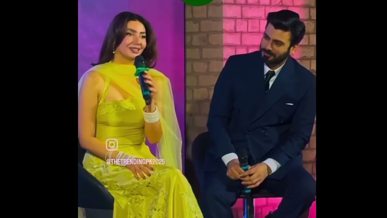 Mahira Khan and Fawad Khan at the launch of neelofer 🙂🥰