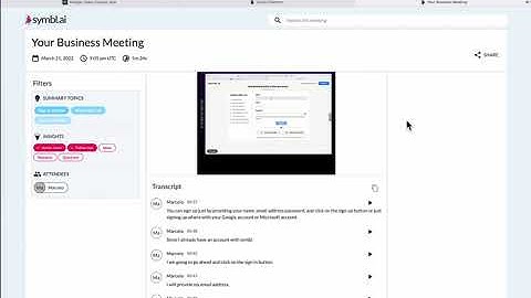 Vonage Screen Sharing Video Call Processing with Symbl.ai