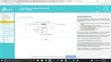 Configurar punto de acceso (access point) TP Link TL-WA801ND EN VIVO