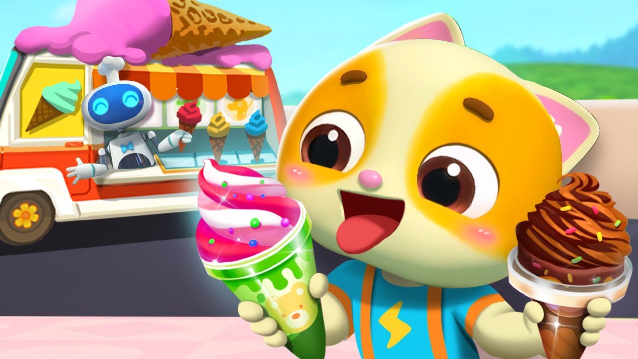 アイスが大大大好き！🍦 | 子供の歌メドレー | 子どもの歌 | 童謡 | ネコネコファミリー | MeowMi Family Show