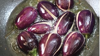बैंगन की सब्जी-Baingan Masala Recipe - Bharwa Baingan -Eggplant Curry-Brinjal Recipe - Baingan Sabzi