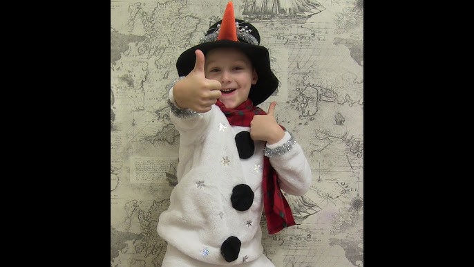 Детский Новогодний костюм Снеговика своими руками. Часть 2.