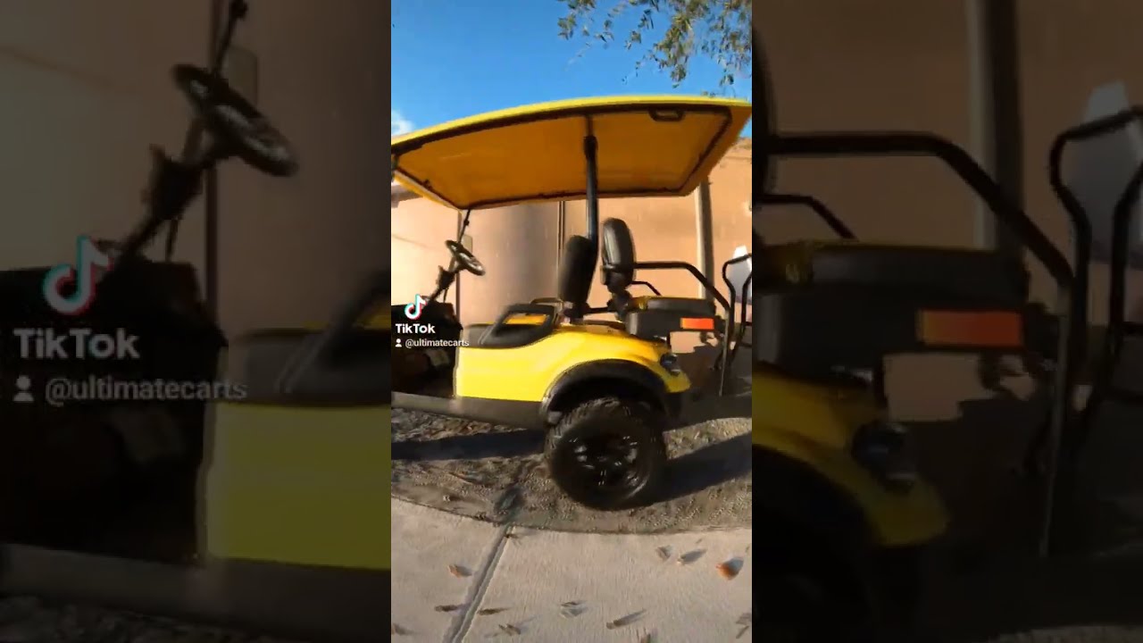 Yellow Icon I40L EV Cart
