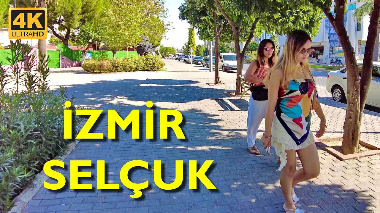 Selçuk Walking Tour 4K UHD | İzmir Selcuk City Center known by world famous Ephesus
