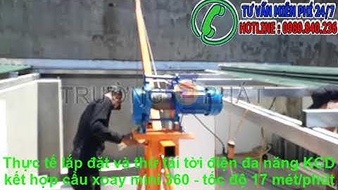 Tời điện kết hợp cẩu xoay ,tời điện đa năng kcd kết hợp khung cẩu 360, tời điện xây dựng,tời treo